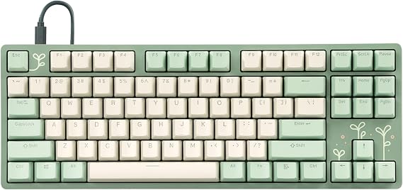 DROP Expression Series Shinai TKL Mechanical Keyboard - Holy Panda X Tactile Switches - PBT Double-Shot Keycaps - LED Backlight - Green