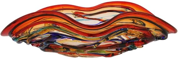 Glass Of Venice Murano Glass America Centerpiece Bowl
