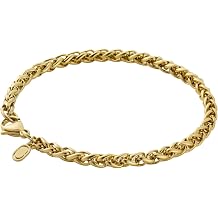 CRAFTD - Wheat Link Bracelet - Waterproof, Heat &amp; Sweat Resistant - Gifts for Men - Men's Jewellery - Width 5MM
