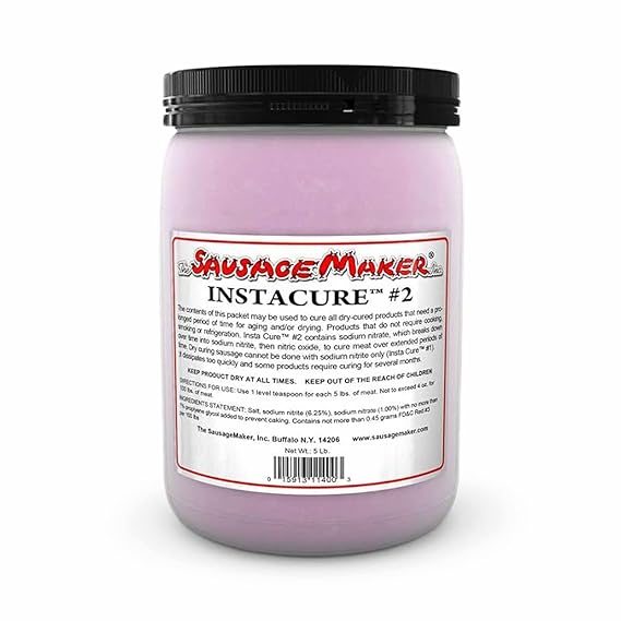 Insta Cure #2, 5 Lb Pink Curing Salt, Prague Powder, Quick Cure For Meat, Sausage, Made In USA - The Sausage Maker