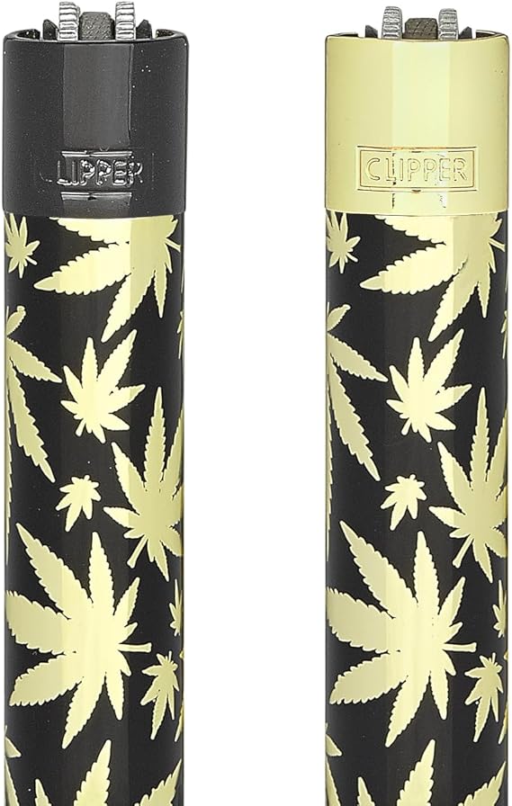 1 X Clipper LIMITED EDITION LIGHTERS LEAVES GOLD with Gift Box