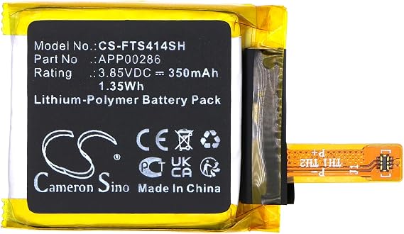 Replacement Battery for Fossil Sport 41mm Gen 4 PN:Fossil APP00286 350mAh / 1.35Wh