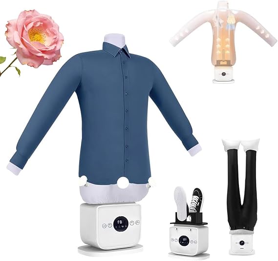 Automatic Hot Air Dryer and Iron for Shirts and Pants, Inflatable Shirt Ironing Machine, Time &amp; Temperature Adjustable, Quick Wrinkle Remover, for Shirts, Pants, Shoes, Skirts,001