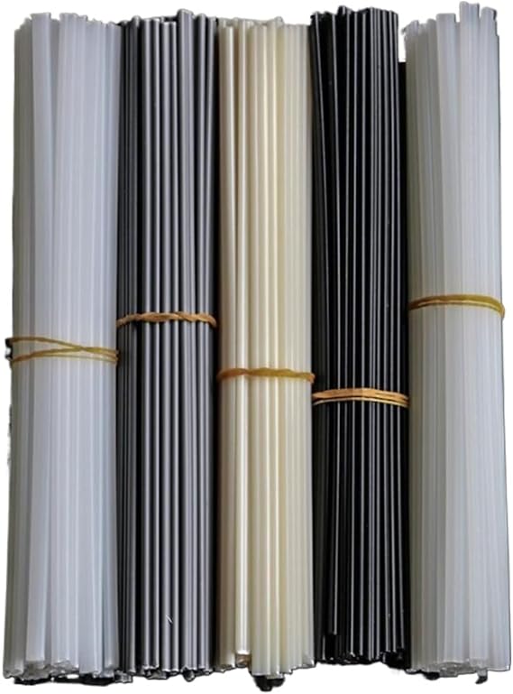 Welding rods,50pcs Plastic Welding Rods Bumper Repair ABS/PP/PVC/PE Welding Sticks Welding Soldering Supplies Grey White Black Beige Color Welding Rod