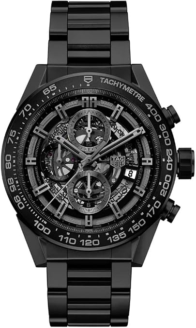 TAG Heuer Carrera Matte Black Ceramic Case & Bracelet Mens Watch CAR2A91.BH0742