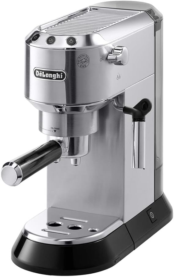 De'Longhi EC.680.M Dedica Coffee Machine with 15 Bar Espresso Pump - Metal