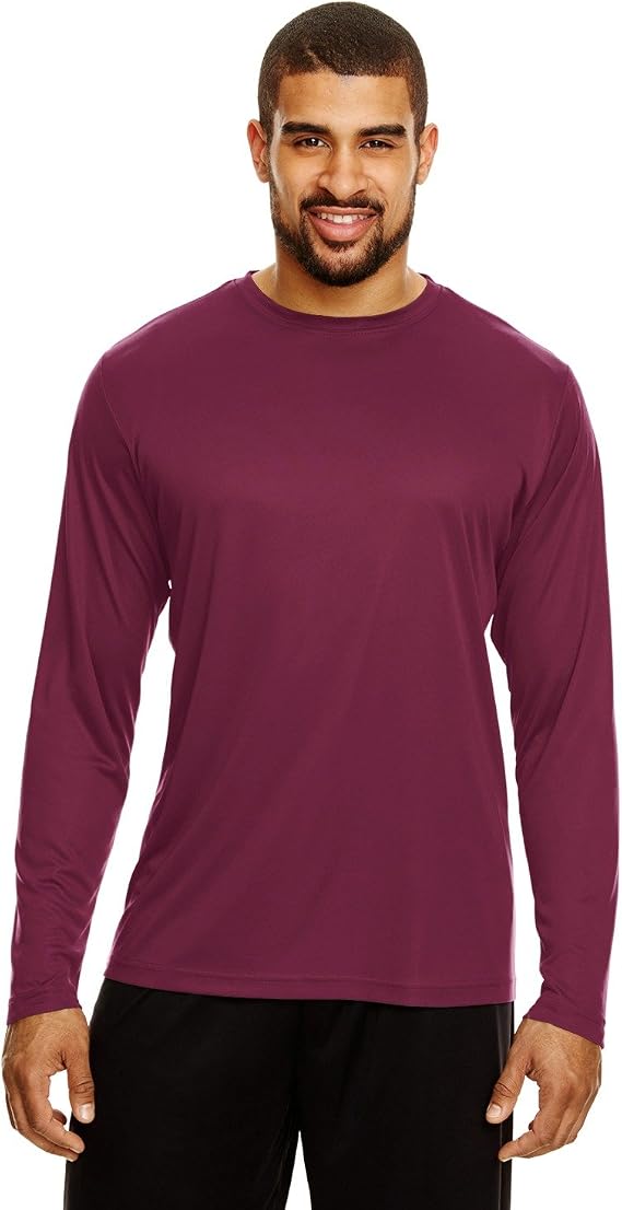 Team 365 Men's Zone Performance Long-Sleeve T-Shirt L SPORT MAROON
