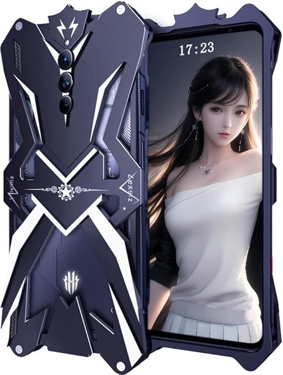 Gaming Metal Phone Case for REDMAGIC 8S Pro+ 5G. Cover for Nubia Red Magic 8S Pro Plus