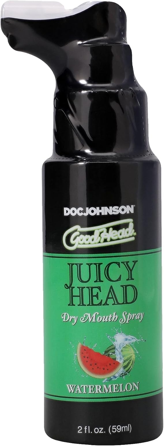 Doc Johnson GoodHead - Juicy Head - Dry Mouth Spray - Instantly Moisturize Your Mouth - Watermelon - 2 fl. oz. (59ml)
