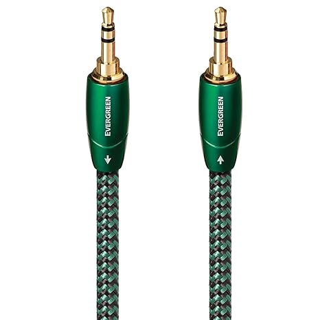 AudioQuest Evergreen 3.5mm Aux Cable Male to Male Stereo Interconnect