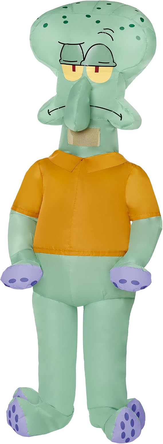 Spirit Halloween SpongeBob SquarePants Adult Inflatable Squidward Costume | Officially Licensed | Funny Halloween Costume