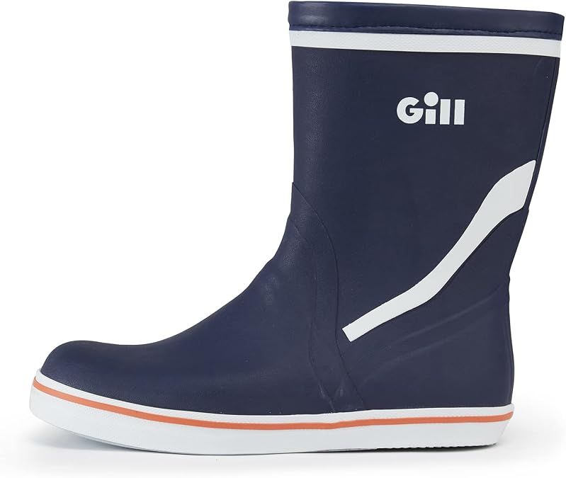 Gill Short Cruising Boot - Non-Slip 100% Rubber - Sailing Boating Yachting