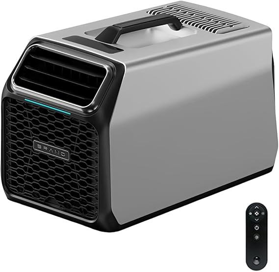 New RV AC Unit with Compressor, Portable Air Conditioner for Camping, Tent &amp; Off-Grid Use, 3500 BTU Cooling Unit for for 32–54 Sq Ft Camping, Vans, Truck Sleepers &amp; Cabins Gray