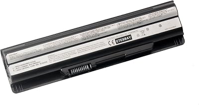 ETESBAY BTY-S14 6800mAh Laptop Battery Replacement for MSI CR41 A6500 CR61 CR650 CR70 CX41 CX61 FX700-012FR GE60 GE60H GE620 GE620DX GE70 GE70H GP60 MS-16G7 MS-16GA BTY-S15 Notebook