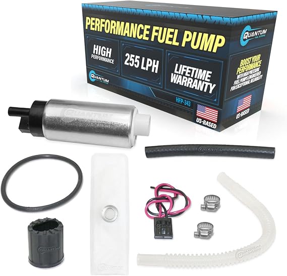 QFS 255LPH In-Tank Performance Fuel Pump for 1982-2003 GM Vehicle Series | OEM Replacement for GSS343G3, AEM-50-1225 | Backed For Life | High-Flow 255LPH Upgrade