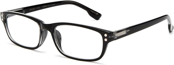 IG Unisex Designer Inspired Basic Spring Temple Clear Lens Glasses