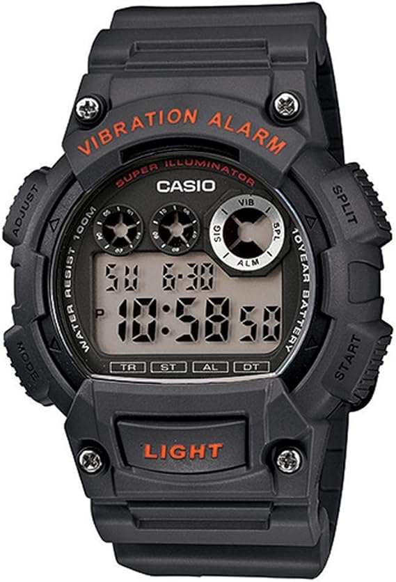 Casio Men's Super Illuminator Black Watch, Belt Type:
