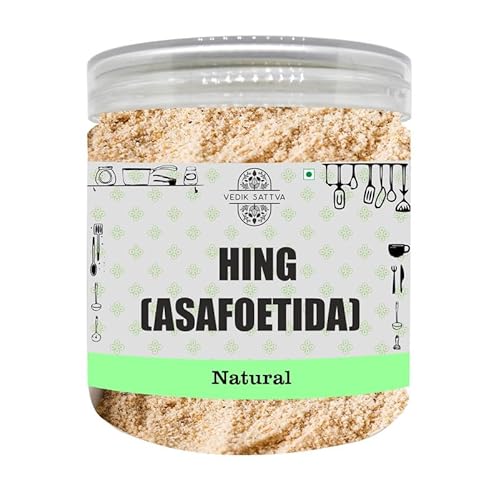 Vedik Sattva Natural Hing Asafoetida 3.52 OZ  100 GM | Pack Of 1 Box