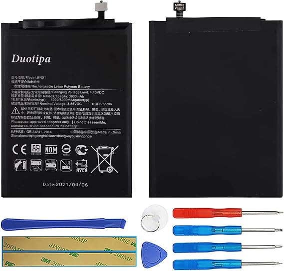 Duotipa Battery BN51 Compatible with Redmi 8/8A M1908C3IC with Repair Tool Kit