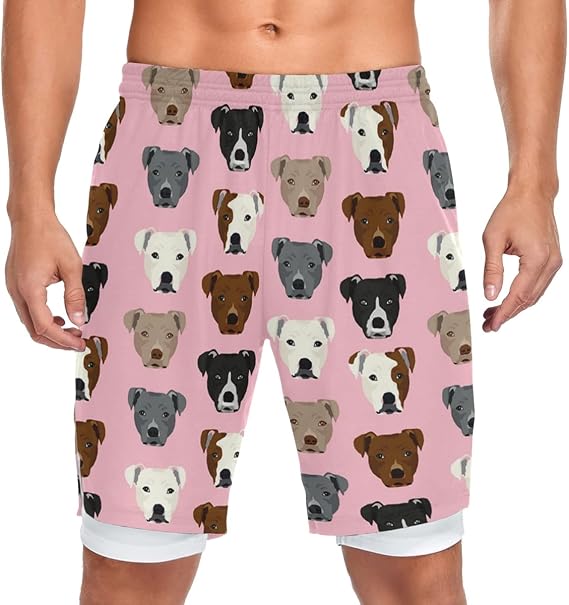 Men Lightweight Workout Athletic Shorts | 2-in-1Running Sport Short Pants with Towel Loop