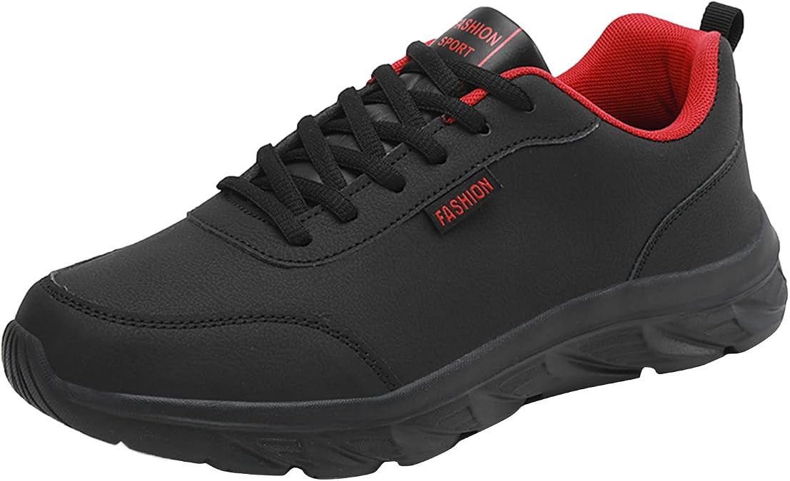 IWIHMIV Outdoor Running Shoes Men Lightweight Breathable Walking Shoes Non Slip Athletic Workout Casual Sports Shoes