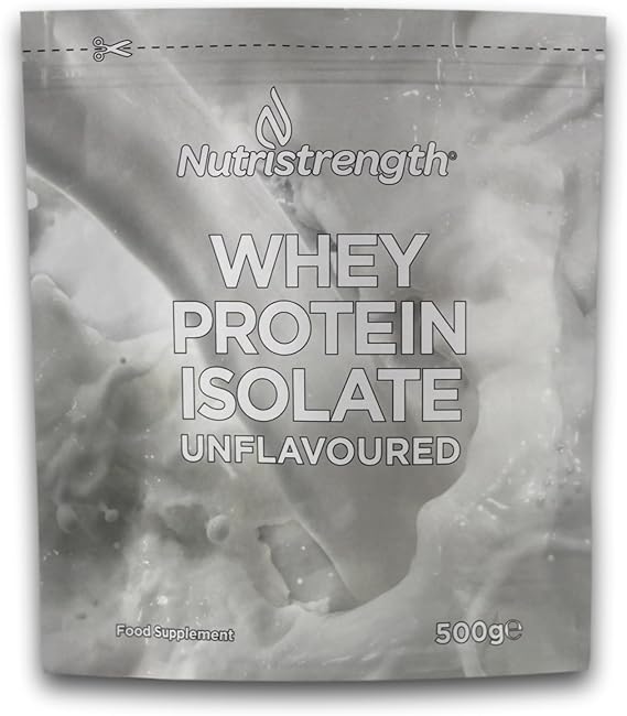 Unflavoured Whey Protein Isolate Powder | Pure Whey Protein Isolate Powder 1kg with Sunflower Lecithin | Made in The UK (1kg)
