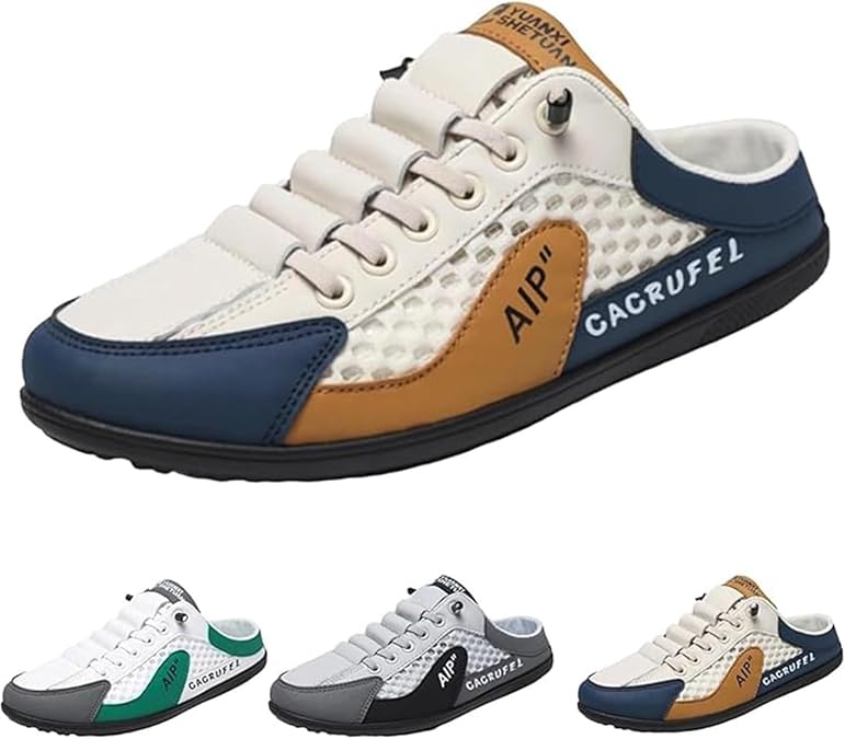 Men's Sliders Sandals – Lightweight Summer Slip-On Beach Shoes – Comfortable Slipper for Shower Gym Holiday Casual Wear Men's Comfort Breathable Support Sports Sandals