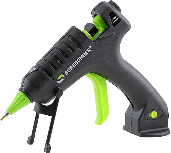 Surebonder Mini Hot Glue Gun with Fine Tip Nozzle - 20W High Temp Detail Tip Glue Gun for Crafts, DIY, Repairs, Uses 7/16" Mini Glue Sticks