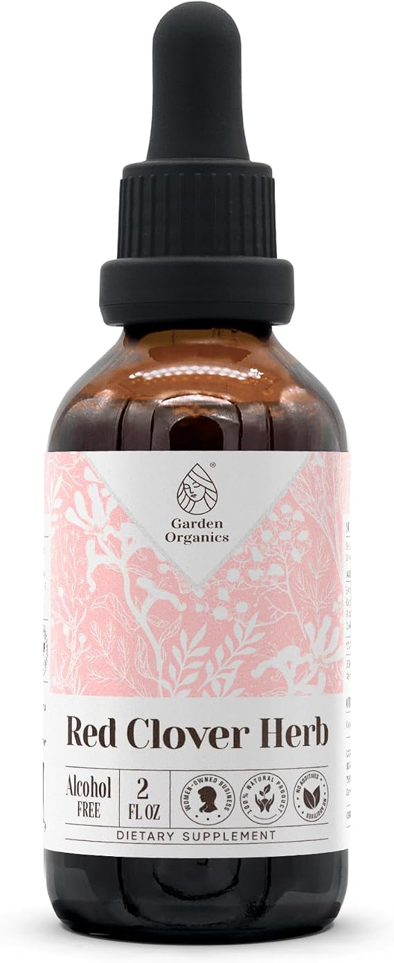 Red Clover Herb Alcohol-Free Natural Tincture Extract, Immune System Booster, Liquid Drops Made from 100% (2 fl oz)