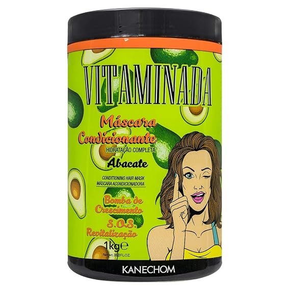 kanechom Hair Treatment with Avocado 35.2oz | Creme de Tratamento com Abacate 1kg (103603)