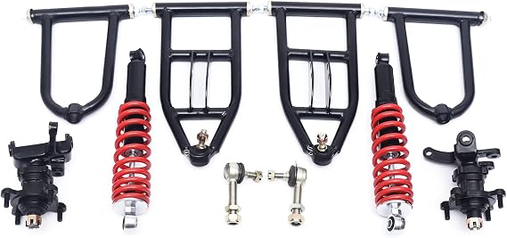 New Go Kart Frames,Upper & Lower Swingarm & Suspension Shock Kit For DIY Buggy electric ATV Quad Bike Buggy Go Kart Parts 340mm