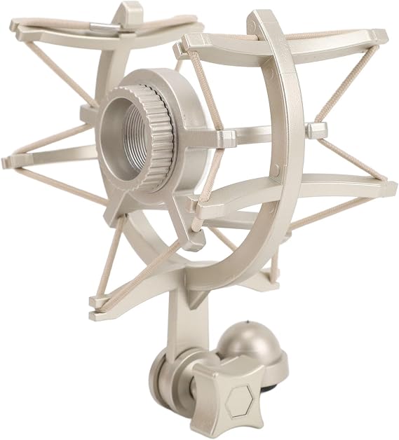 Microphone Shock Mount Mic Holder, 25MM Plastic Anti Vibration Shockmount Compatible with Many Condenser Mics, for Neumann TLM103 TLM193 TLM127 TLM170 MK4