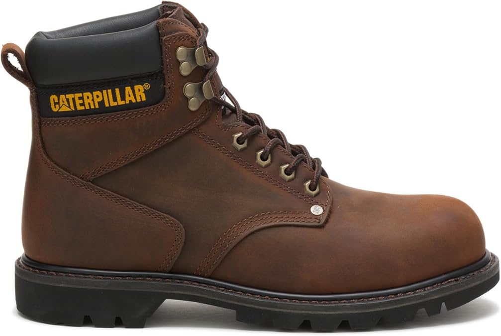Caterpillar Men's Second Shift Steel Toe Work Boot, Dark Brown, 11.5 Wide