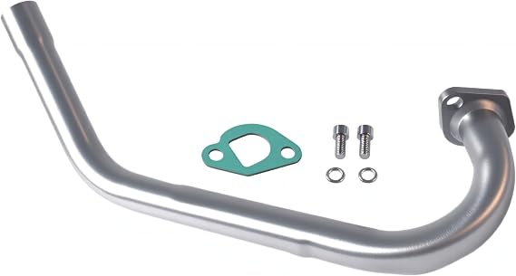 Mini Bike Exhaust for Predator 212cc 196cc for Coleman Powersports Ct200u Ct200u-Ex Bt200x for Honda Gx160, Gx200 Go Kart &amp; Mini Bike Parts Sliver
