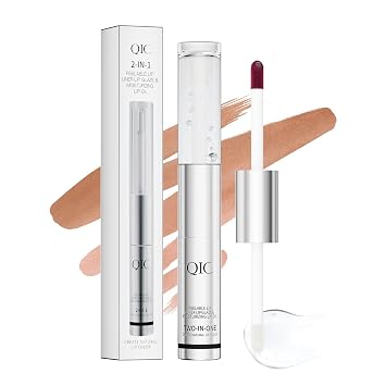 QIC Lip Stain Peel Off - Long Lasting Matte Lip Liner Stain Peel Off Highly Pigmented Color Peel Off Lip Stain Waterproof, Transfer-Proof, Non-Stick Cup Nourishing Tattoo Lip Liner Stain, Muah-Ve