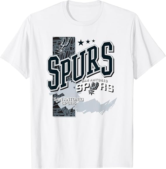 NBA Official San Antonio Spurs Barred Player T-Shirt