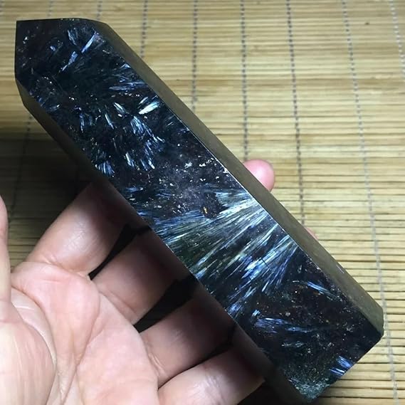 AtkitS Natural astrophyllite Obelisk Crystal Wand Home Decor200-300