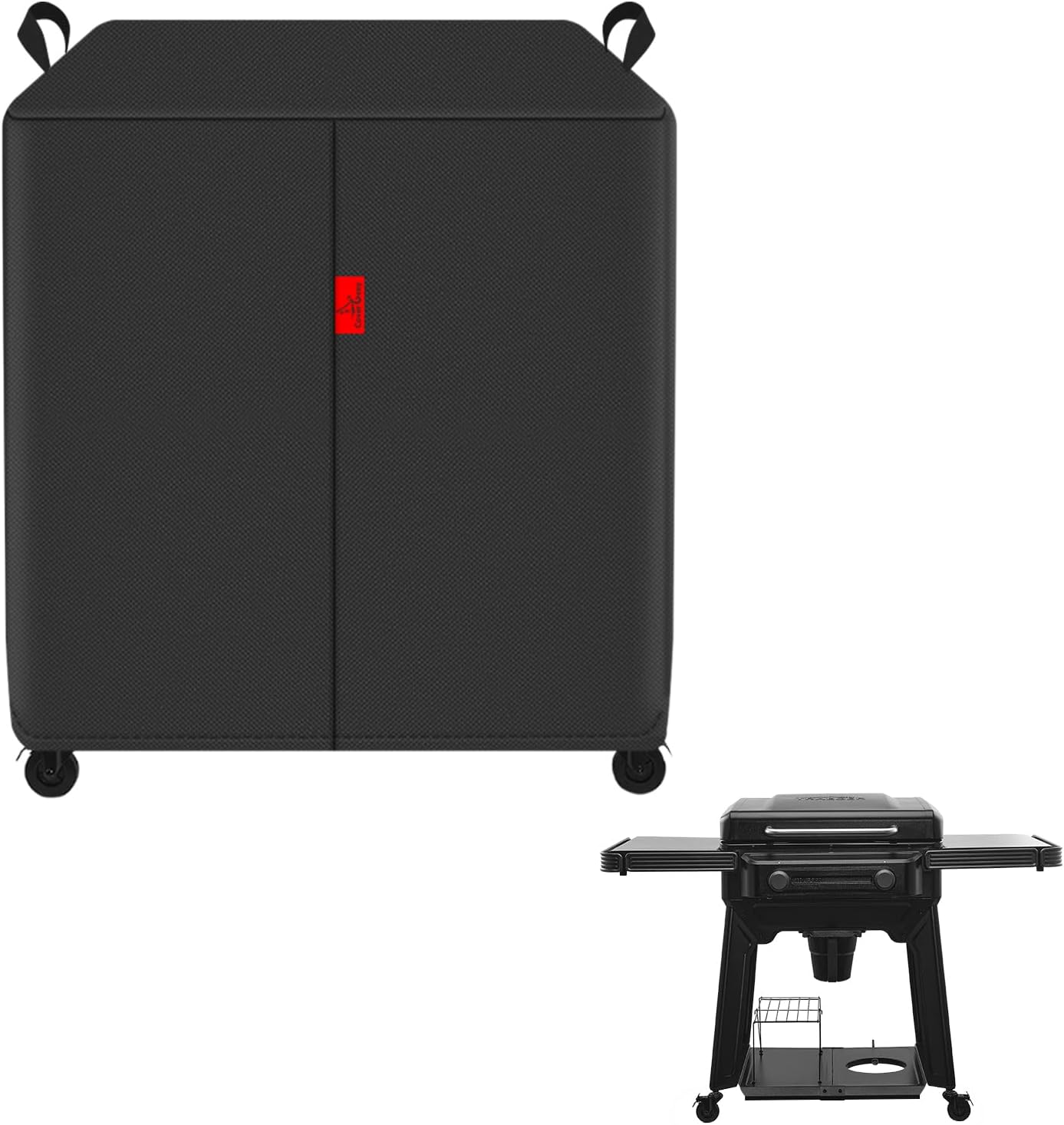 Traeger Flatrock 2 Zone 26インチフラットトップグリドルTF2NN46DNに適合するグリルカバー。屋外フルレングス高耐久防水600Dバーベキューカバー、Traeger BAC816と比較。