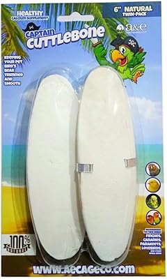 A&E Cage Company birds Natural Flavoring 6in Cuttlebone Twin Pack