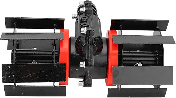 Universal Lawn Mower Weeding Wheel, 9 Teeth Disc Harrow, 9 Tooth Grass Trimmer Weeding Wheel, Loosening Soil Machine Wheels, Heavy Duty Universal Disc Plow Harrow, Deep Plowing Garden Tiller (28mm)