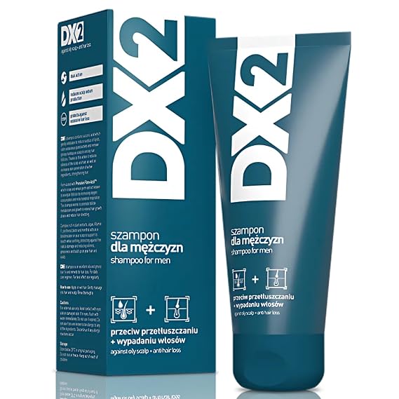 DX2 Anti-Greasiness & Hair Loss Shampoo, Advanced Formula for Oily Scalp and Thinning Hair Reduces Excess Sebum, Strengthens Hair, and Promotes a Healthier, Fuller Look 150 ml | With Sebum-Control Ingredients, Gently Cleanses Hair & Scalp, Helps Reduce Excess Oil & Supports Fuller-Looking Hair