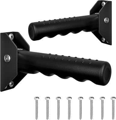 2 Pack Generturbo Folding Grab Bars for Stairs, Doorway Flip Assist Handle for Seniors, Safety Grab Handles for Elderly, Disabled, People with Limited Balance and Mobility