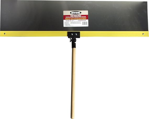 Hyde 28000 Proshield Flexible Labeled Spray Shield, 36 in L X 9 in W, Aluminum, 36 x 9, Yellow