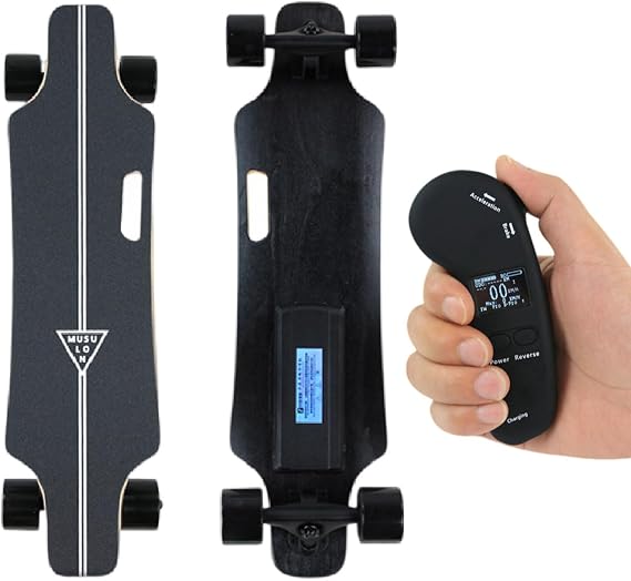 Motorized Cruiser Board - 15/22/30km Long Range(Optional), 700w brushless Motors, 4-Speed Adjustment, Lightweight Commuter Board,Maximum Climbing Grade 15%-30%