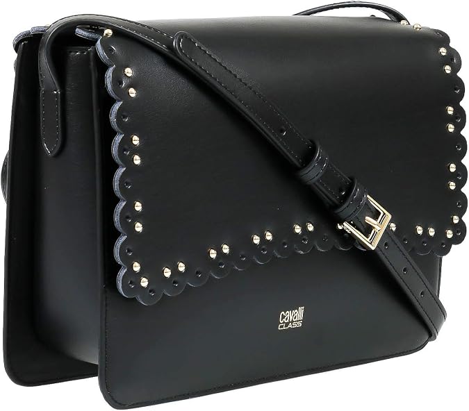 ROBERTO CAVALLI Class GWLPEZ 999 Leolace 003 Black Shoulder Bag