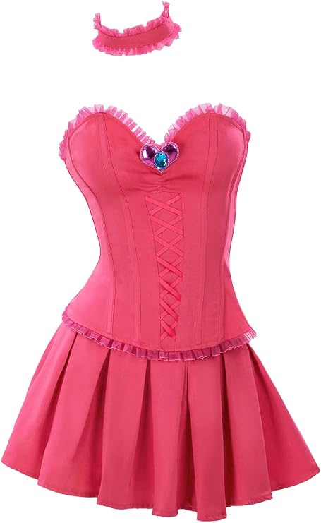 miccostumes Women's Anime Costume Princess Cosplay Fullset Corset Choker and Mini Skirt
