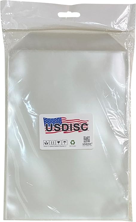 Storage Pockets 6.75 x 9.5, Flap, 4mil Stamp & Die, Clear, Pack of 200