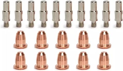 fits Razorweld Vipercut 30 30i JVPC30LT12 plasma cutter Torch Electrode tips consumables kit 20-pk Electrodes  nozzles