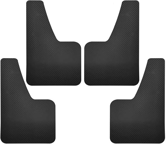 Mudlfpas Guards Mudguards Mudflaps Splash Red Mud Flaps For Civic For Type R Type-R Type-S GX For Mugen Si EK9 EP3 FD2 FN2 RR RC GT FK2 FK8 Car Mud Flaps(Black)