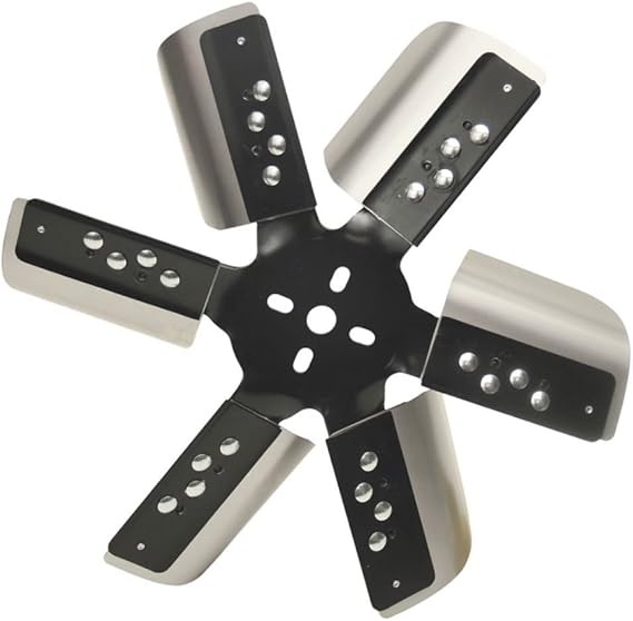 Derale 17015 Heavy Duty Fan Blade Series 1000 15" Stainless Steel Flex Fan Standard Rotation